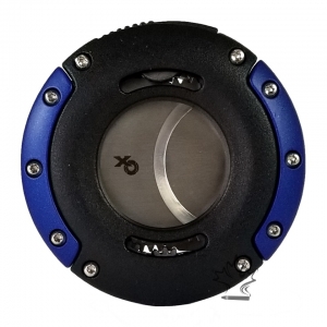 XIKAR XO Cigar Cutter - Black with Blue Wings