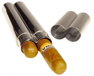 Adorini Double Cigar Case Chrome