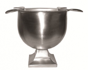 Stinky 4 Tall "Brushed Silver" Cigar Ashtray