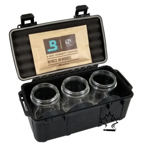 Cigar Caddy 3540 - Black 15 Cigar Travel Humidor