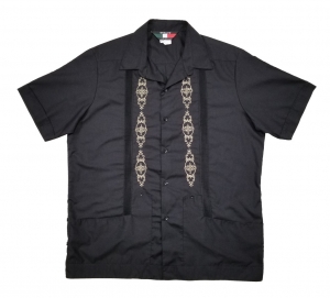 Guayabera - Black Short Sleeve