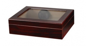 TR20 Glasstop Cigar Humidor - Cherry