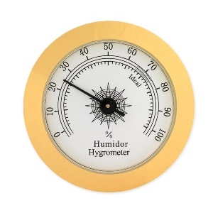 Brass Analog Hygrometer - 2"