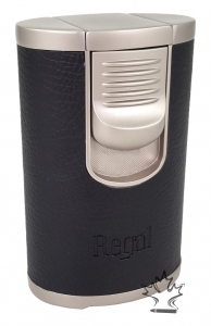 Regal Quad Table Top Lighter - Black