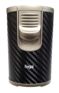 Regal Quad Table Top Lighter - Carbon Fibre
