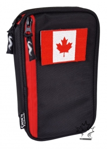 Smok'n Gear 760 Cigar Case - Black with Red Zipper