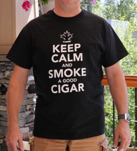 Keep Calm And Smoke A Good Cigar T-Shirt