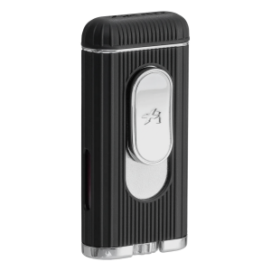 XiKAR Hedron Hybrid Flame Lighter - Black & Chrome