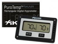 XIKAR PuroTemp Rectangular Digital Hygrometer