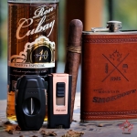 RMS Brown Leather Flask - 9oz