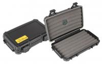 Cigar Caddy Black 5 Cigar Travel Humidor - 60 ring gauge cigars