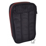 Smok'n Gear 760 Cigar Case - Black with Red Zipper
