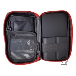 Smok'n Gear 760 Cigar Case - Black with Red Zipper