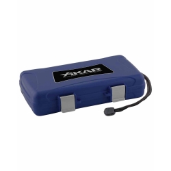 XIKAR 5 Cigar Travel Humidor - Blue