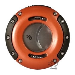 XIKAR XO Cigar Cutter - Chopper Orange with Bronze Wings