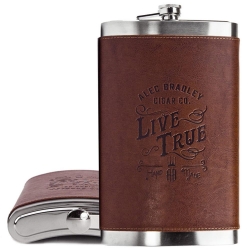 Alec Bradley "Live True" Pocket Flask