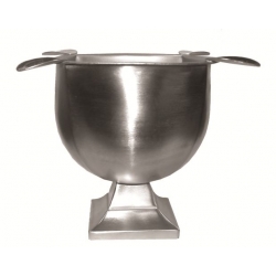 Stinky 4 Tall "Brushed Silver" Cigar Ashtray