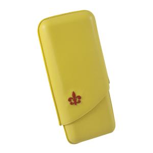 Montecristo Yellow 3 Cigar Leather Case