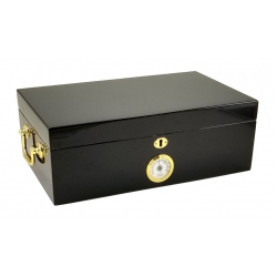 The Sienna 75 - Black Cigar Humidor