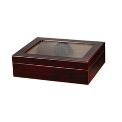 TR20 Glasstop Cigar Humidor - Cherry
