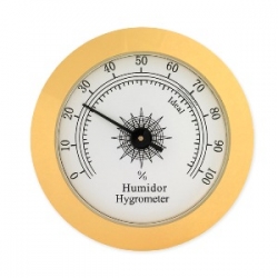 Brass Analog Hygrometer - 2"