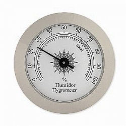 Chrome Analog Hygrometer - 2"