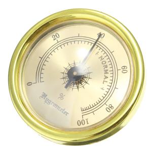Gold Analog Hygrometer - 1 3/4"