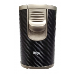 Regal Quad Table Top Lighter - Carbon Fibre