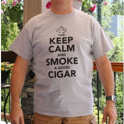 Keep Calm And Smoke A Good Cigar T-Shirt